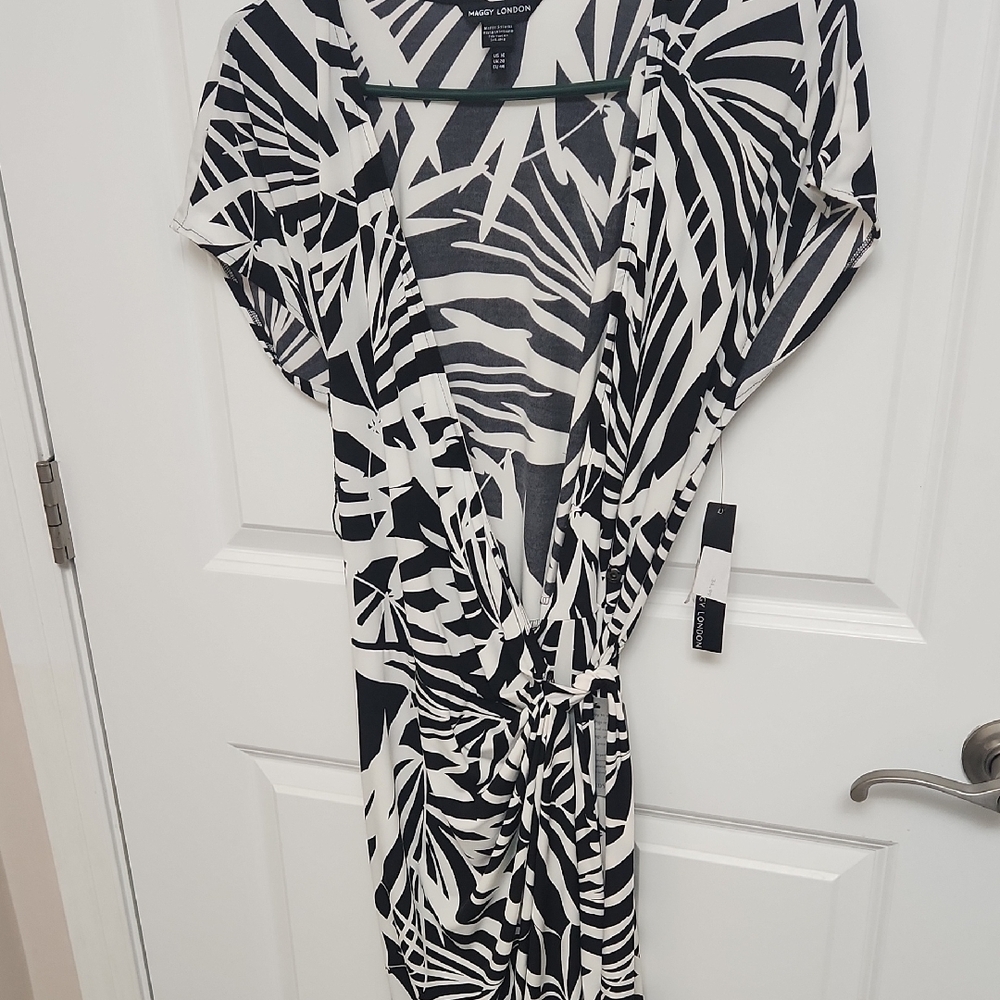 Chic Zebra Print Wrap Dress